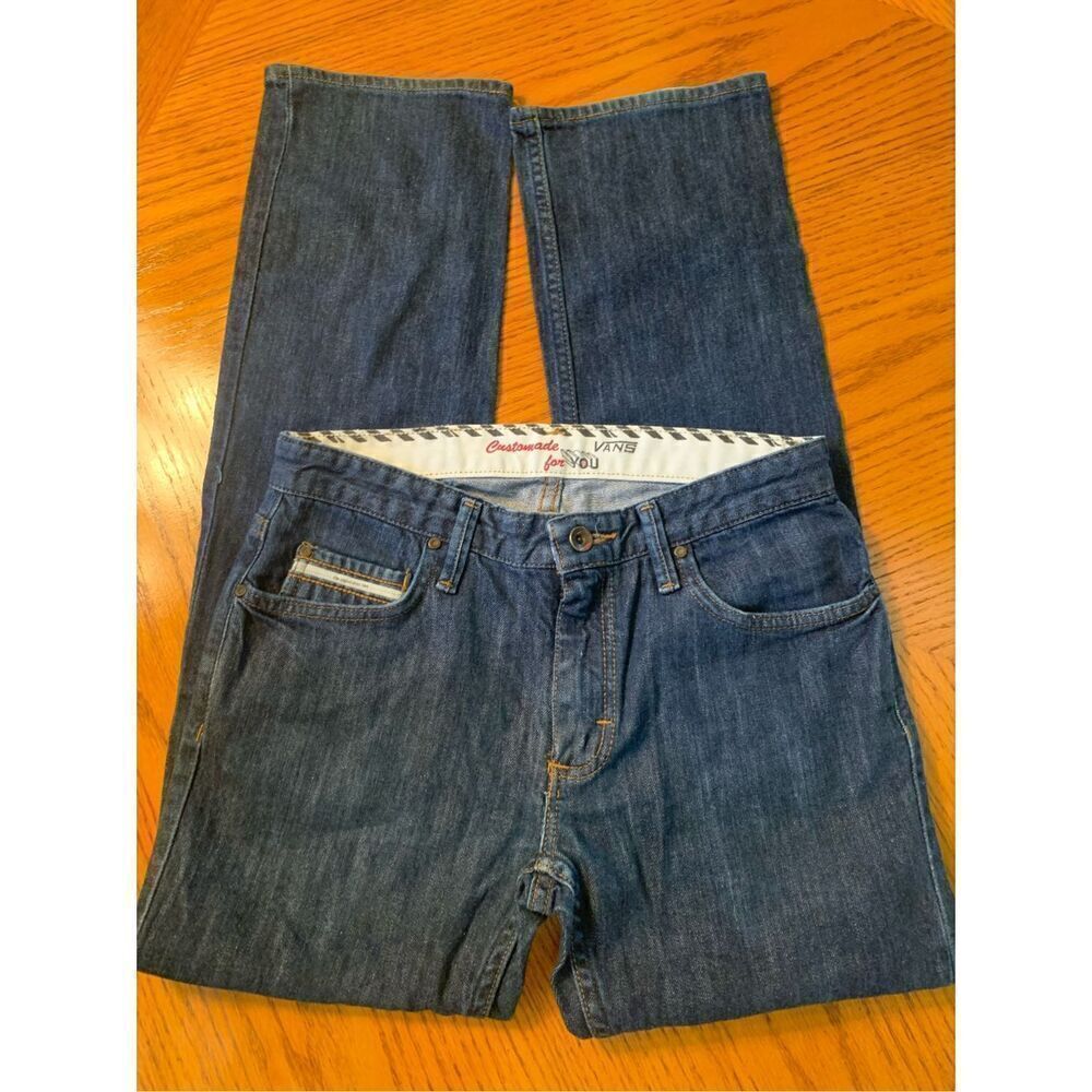 Vans Off The Wall Jeans Blue Custom Made For You Skateboard